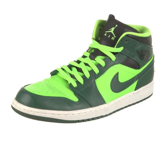 Incredible Hulk Nike Air Jordan’s - sz 10 - Lime Green Hulk - Mids High GorpCore - Picture 6 of 7